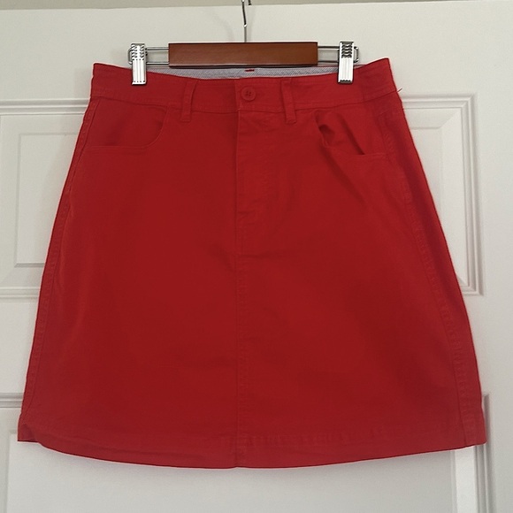 Boden Dresses & Skirts - Boden Women's Orange Cotton Skirt Above the Knee Height Size 6